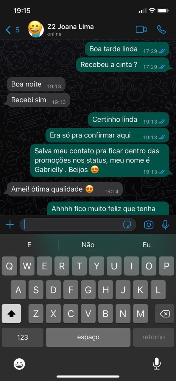 Confirmação de entrega ao cliente